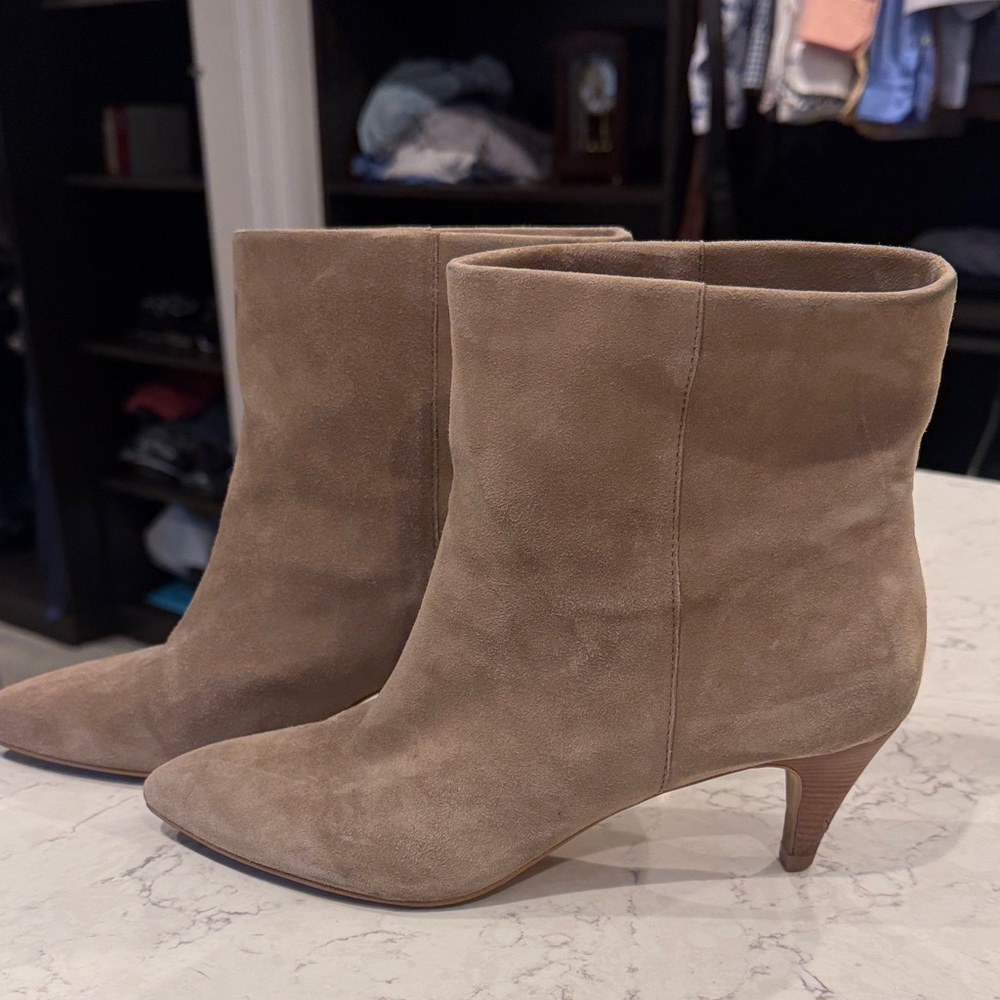 Dolce Vita Tan Suede Heeled Boots